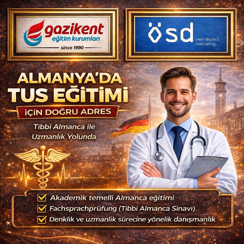 Almanya'da TUS(Uzmanlık)Eğitimi-Gazikent Eğitim Kurumları