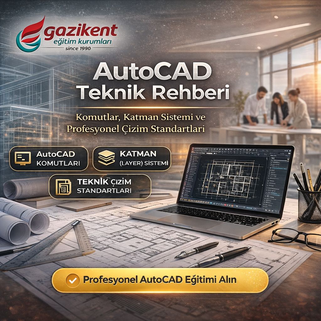 AutoCAD Teknik Rehberi: Komutlar, Katman Sistemi ve Profesyonel Çizim Standartları