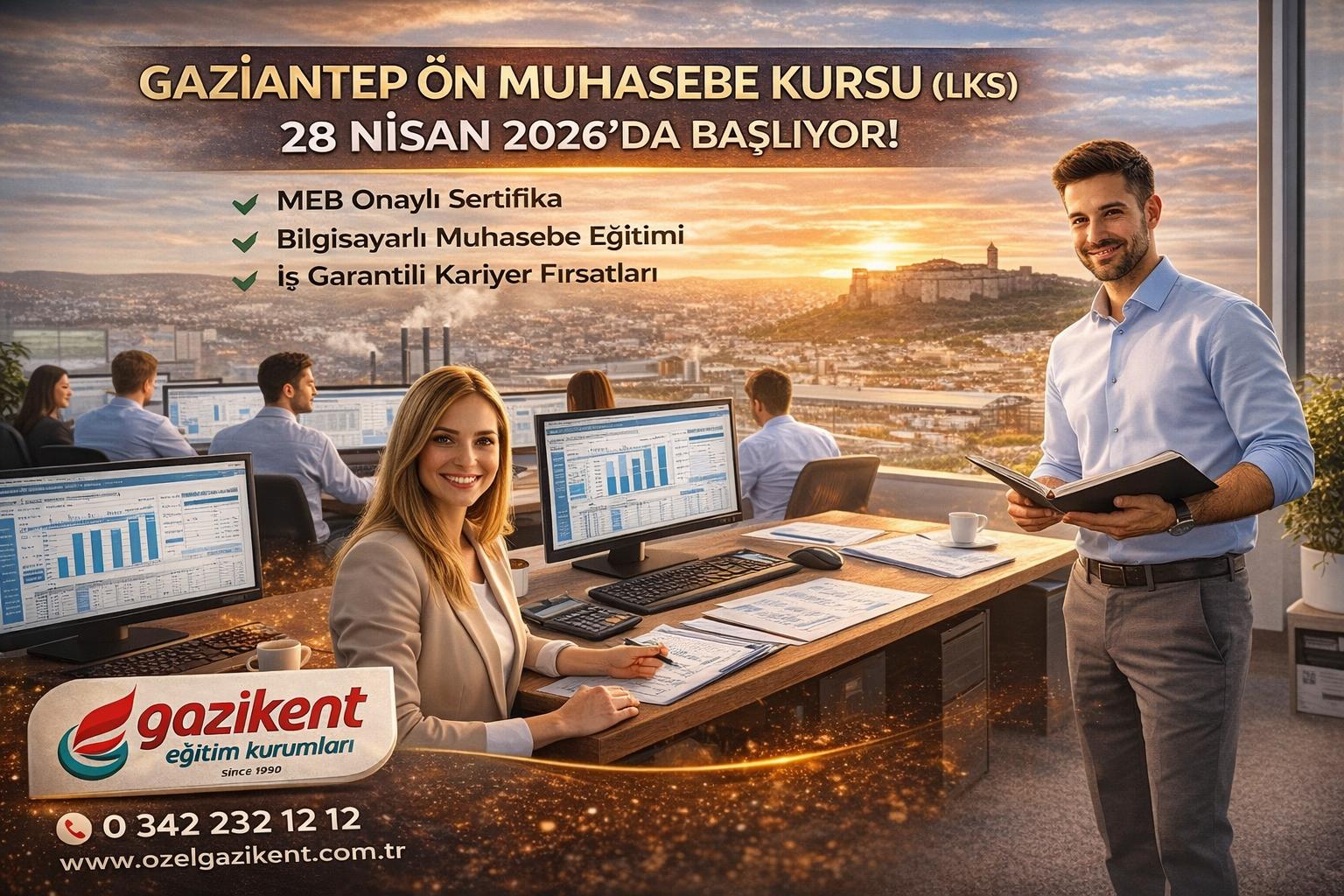 Gaziantep Ön Muhasebe Kursu (LKS) ile Kısa Sürede Meslek Sahibi Olun