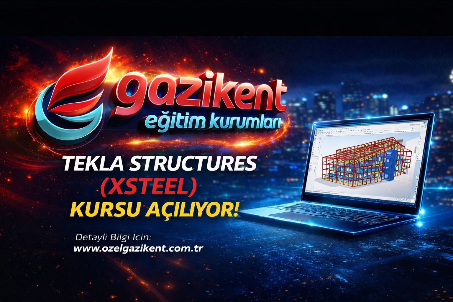 Gaziantep TEKLA STRUCTURES (XSTEEL) KURSU